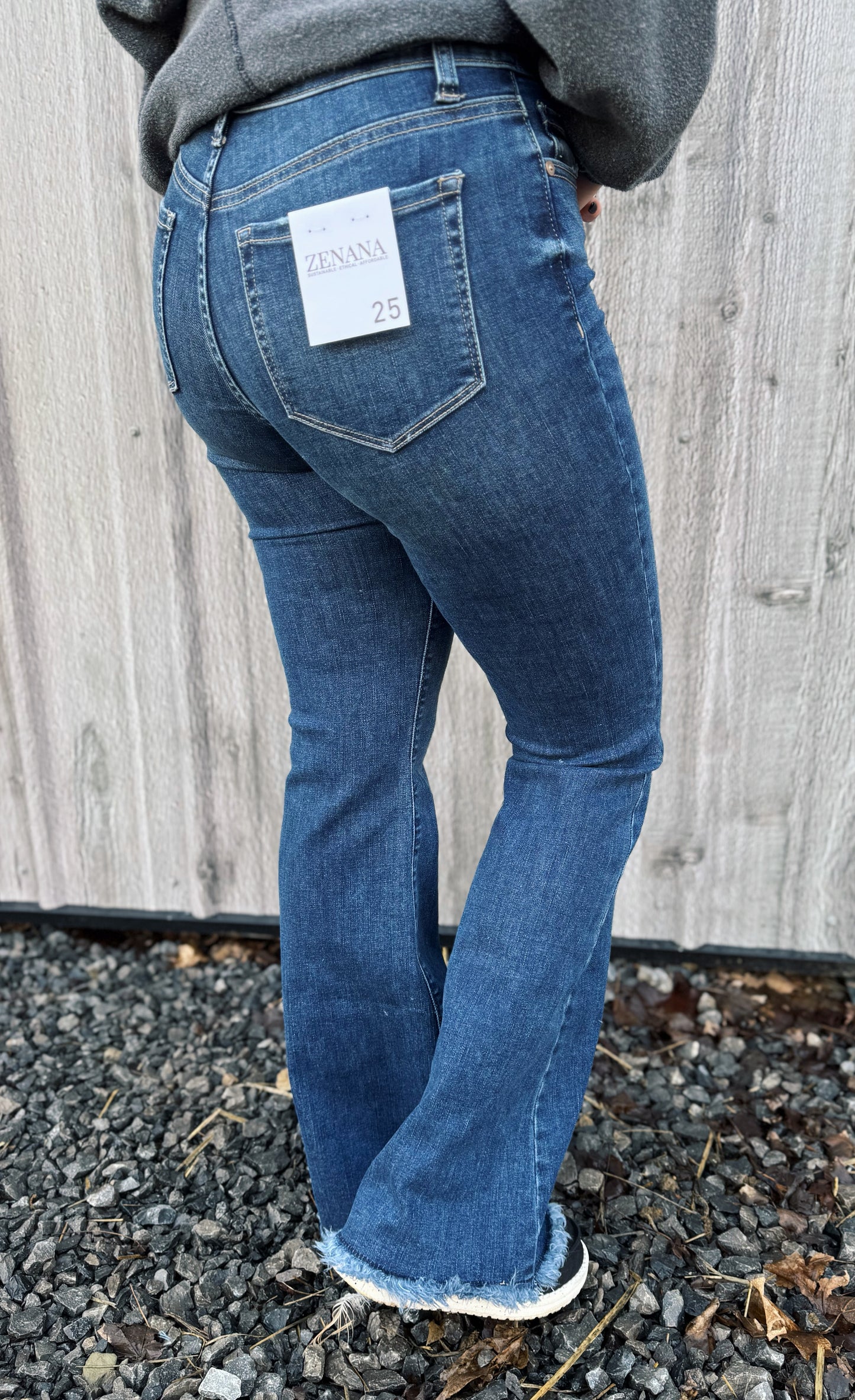 Medium Wash Zenana Flare Jeans